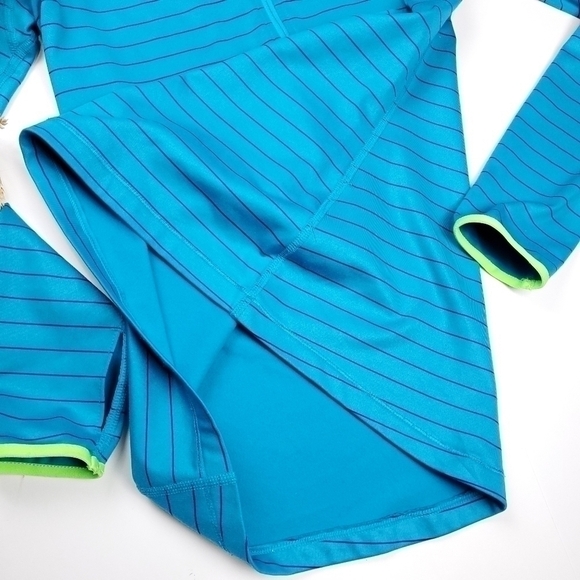 Nike Women's Dri- Fit Turquoise Stripe Running Jacket Sz S - Picture 5 of 10
